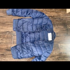Garage navy blue bomber jacket